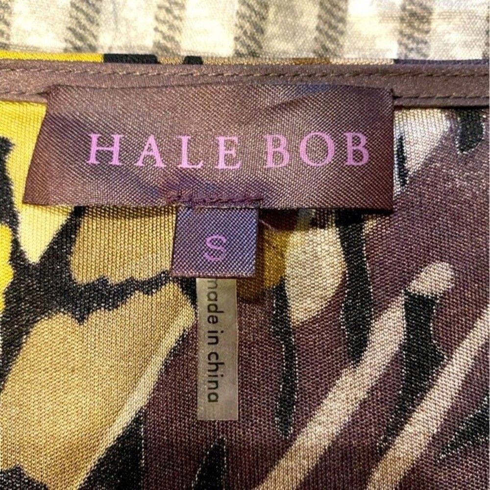 Hale Bob | Hale Bob Silk V-Neck Cocktail Dress Designer Dress retail $298 NWOT S - Picture 6 of 14